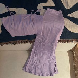 Lilac two-piece Zara set